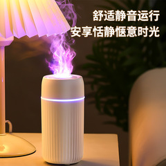 クリエイティブシミュレーション炎アロマ加湿器空気浄化精油デスクトップ静音超音波炎加湿器