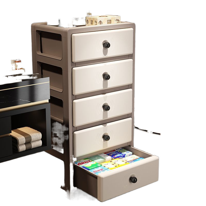 Nuevo gabinete de almacenamiento de cajón engrosado y alto, gabinete de almacenamiento de varias capas, mesita de noche de dormitorio en casa de alquiler