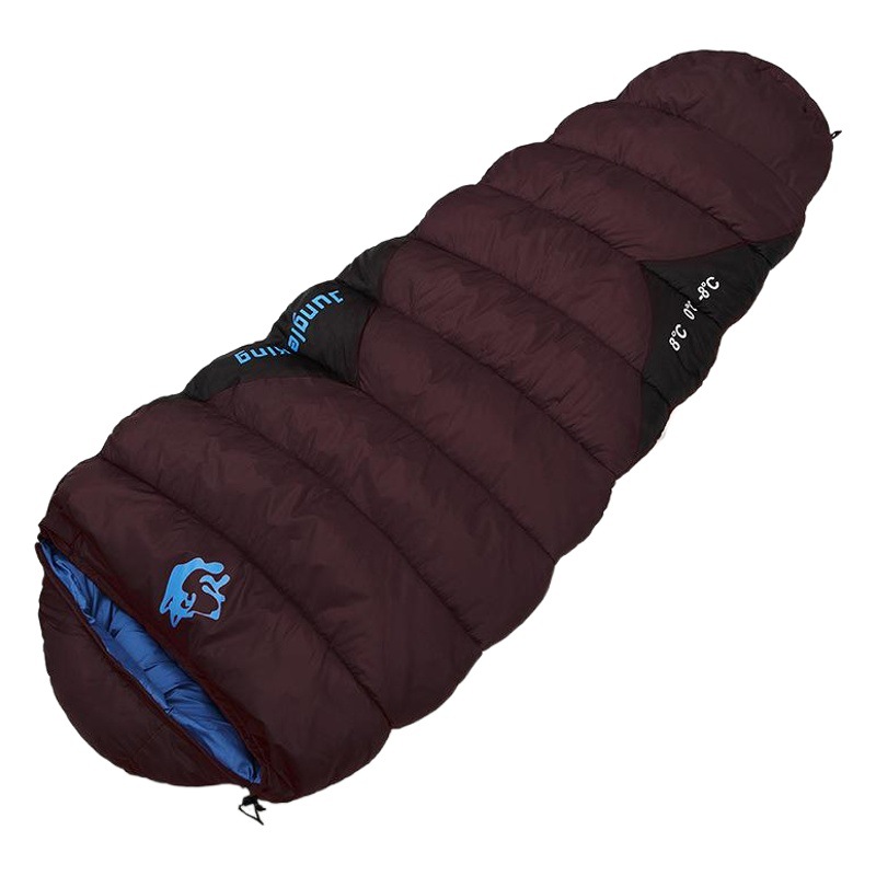 Cross-border outdoor sleeping bag mummy autumn and winter sleeping bag camping cotton sleeping bag adult fishing quilt 1.5kg/2.5kg