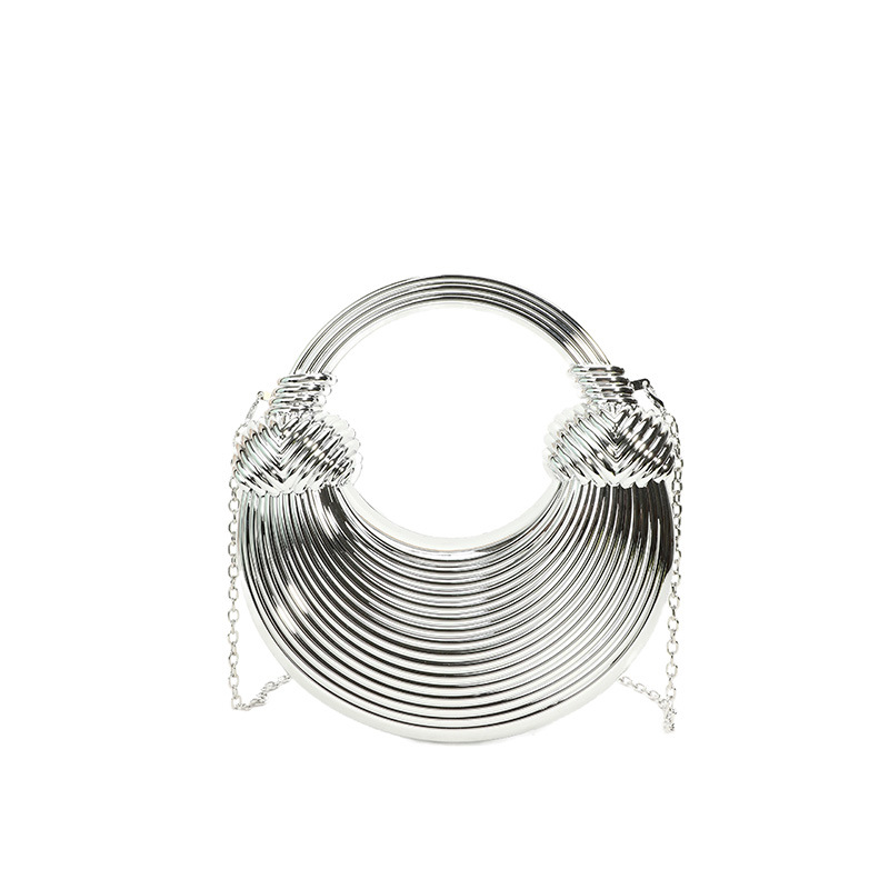 Bolsa tiracolo acolchoada em acrílico única para mulher, moda_voghion.com