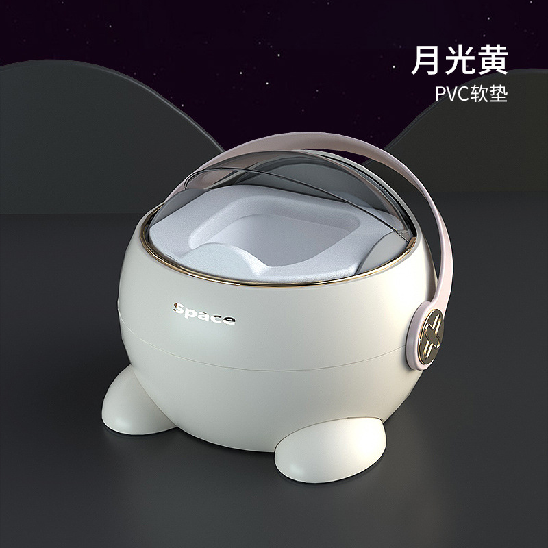 Space children's toilet seat with handles