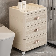 储物抽屉整装发货床头柜简约现代小型免安装塑料卧室收纳柜床边