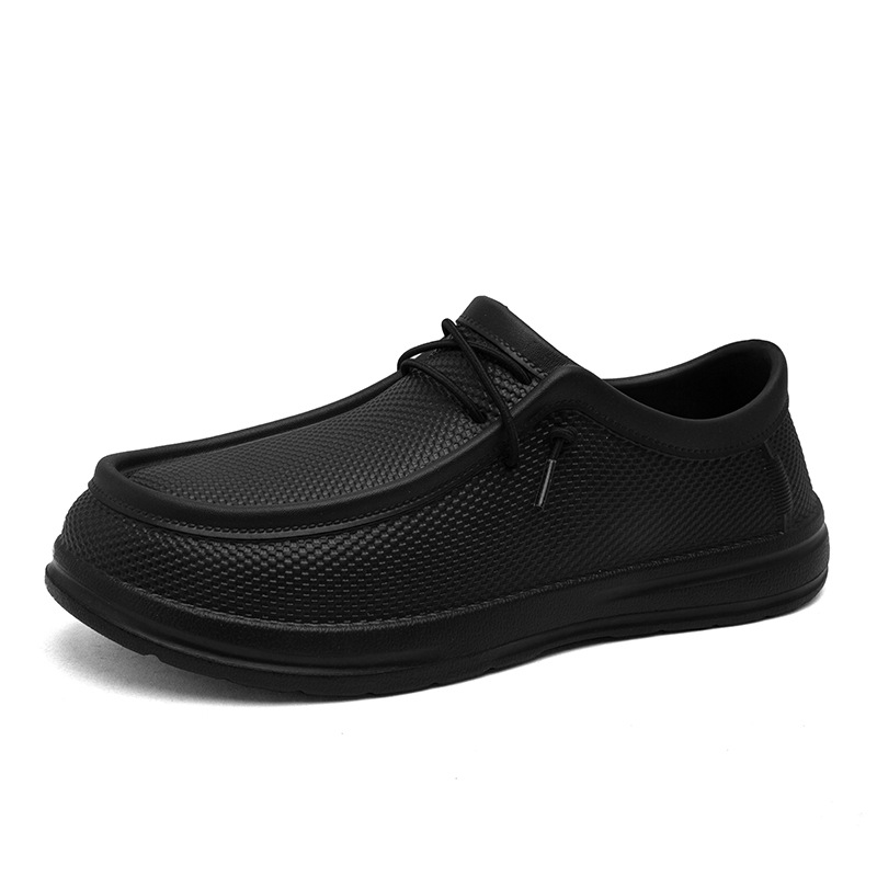 Nuevos zapatos de chef para hombres, zapatos de trabajo casuales antideslizantes e impermeables de gran tamaño, sandalias de un pie de moda deportiva al aire libre para hombres
