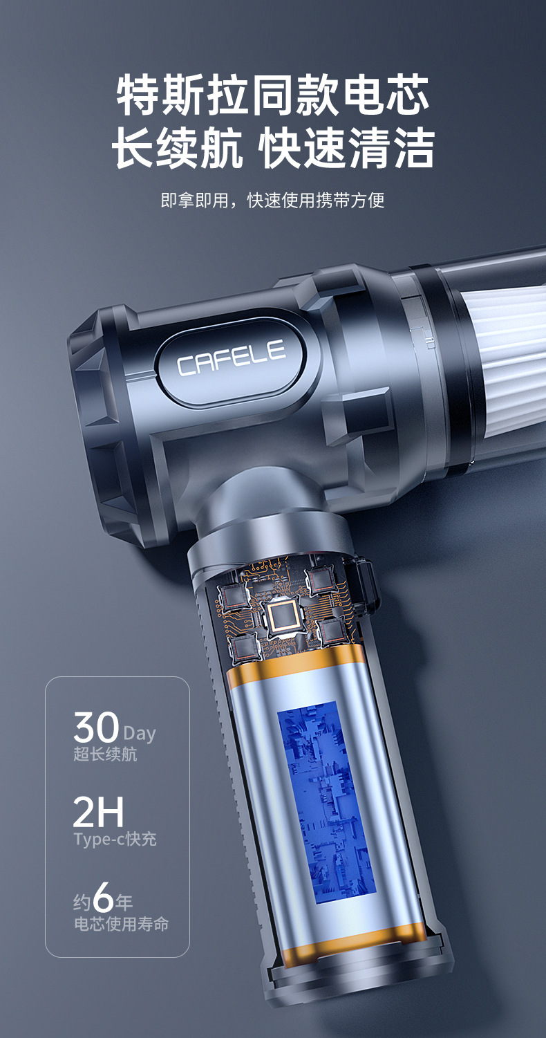 Kafeila Cross-Border 309 Wireless Handheld Vacuum Cleaner, Portable Multi-Functional Rechargeable Car Vacuum Cleaner for Home Use