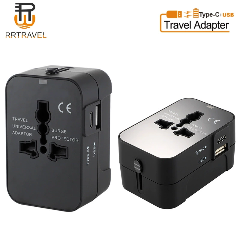 Переходник универсальный BISON202 с двумя USB 2.21A, заводская поставка, глобальный универсальный конвертер