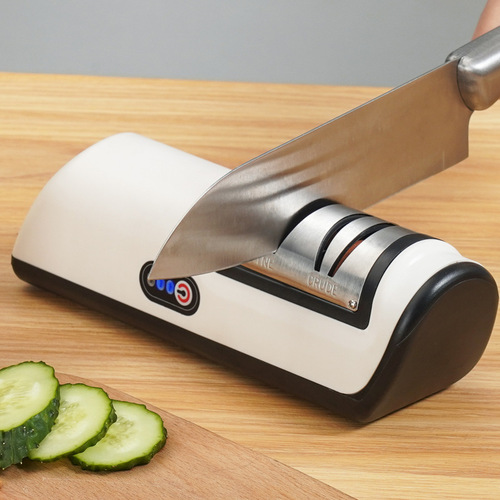 New electric knife sharpener, household whetstone, kitchen gadget, knife sharpener, rechargeable small fast knife sharpener