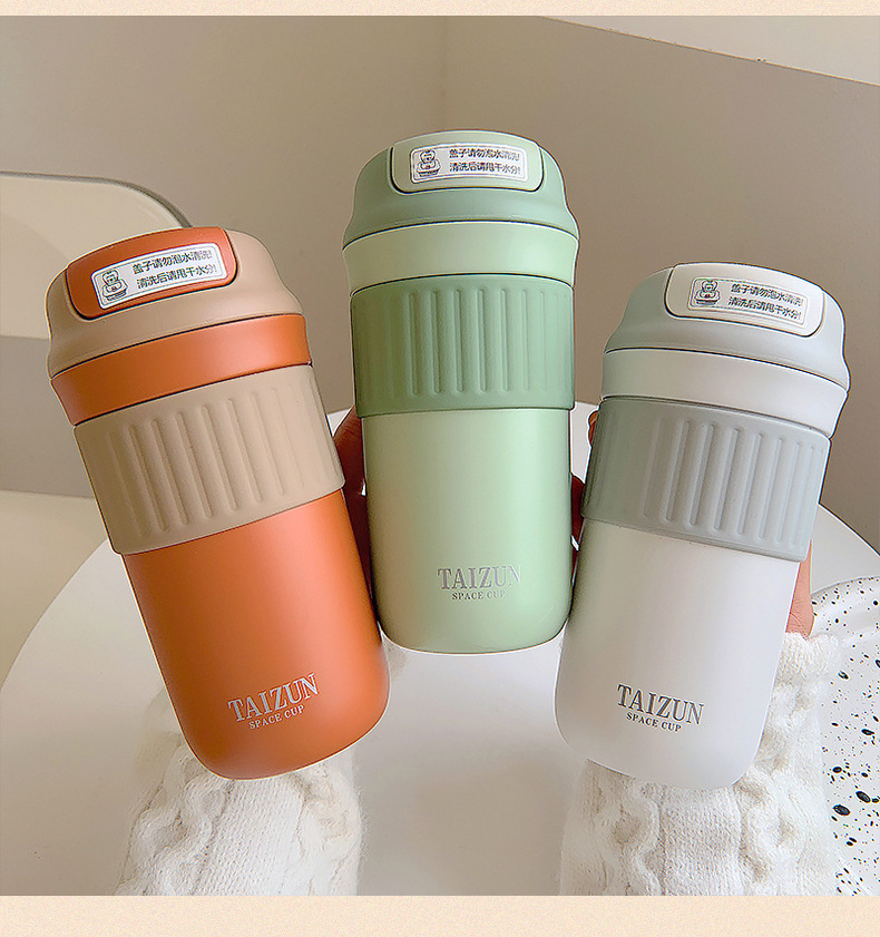 Candy Color High-value Coffee Cup Portable Thermos Cup display picture 3