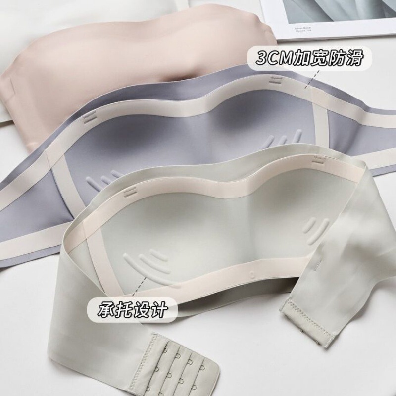 Suspended Strapless Intimates for Women Summer Thin Outer Wear All-in-one Cup Non-slip Seamless Push-up Invisible Tube Top Bra Suspended Strapless Intimates for Women Summer Thin Outer Wear All-in-one Cup Non-slip Seamless Push-up Invisible Tube Top Bra