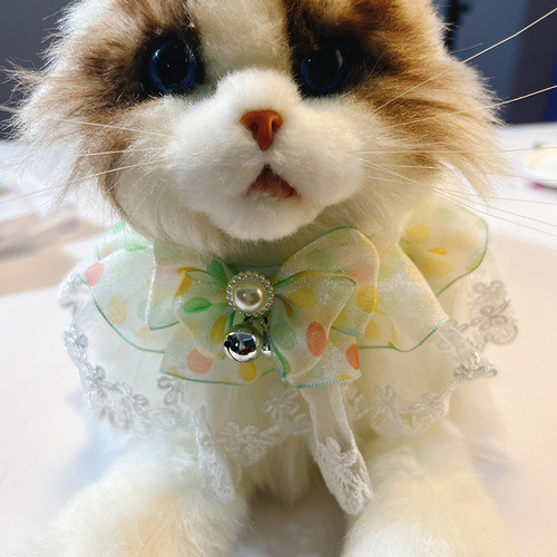 Cat lace scarf collar dog saliva scarf pet fairy ragdoll cat princess style scarf bib decoration