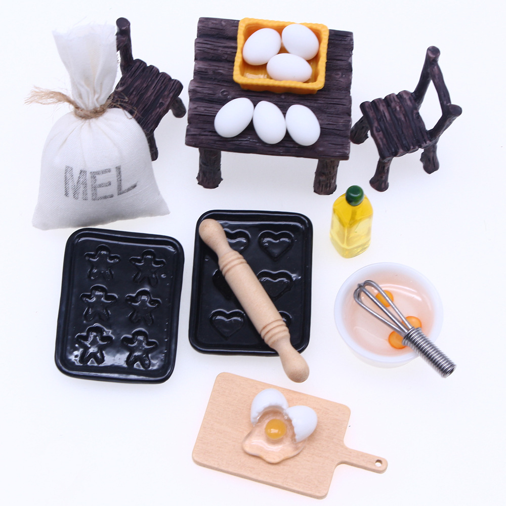 Modelos Miniatura para Casa de Muñecas con Accesorios Decorativos