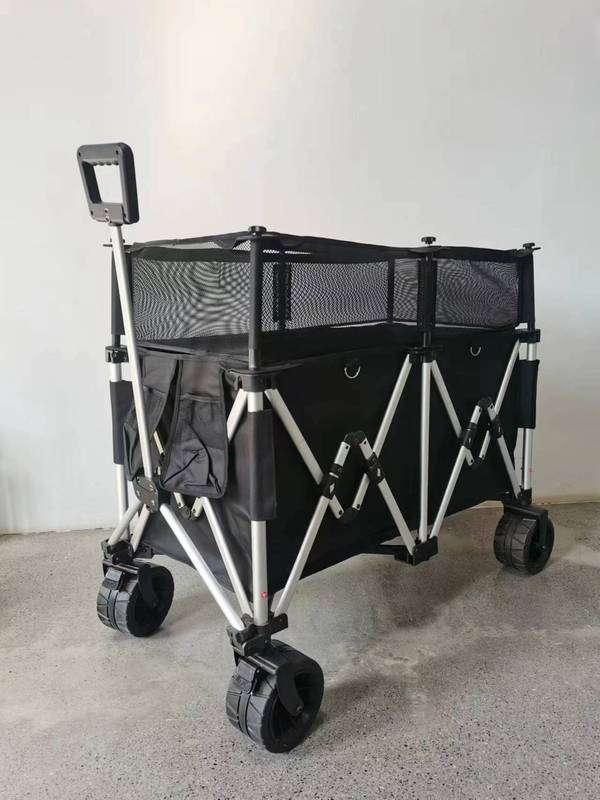 アルミニウム合金キャンプカート、屋外折りたたみ式、大容量キャンプトレーラー、キャンプカート、ピクニックカート|undefined