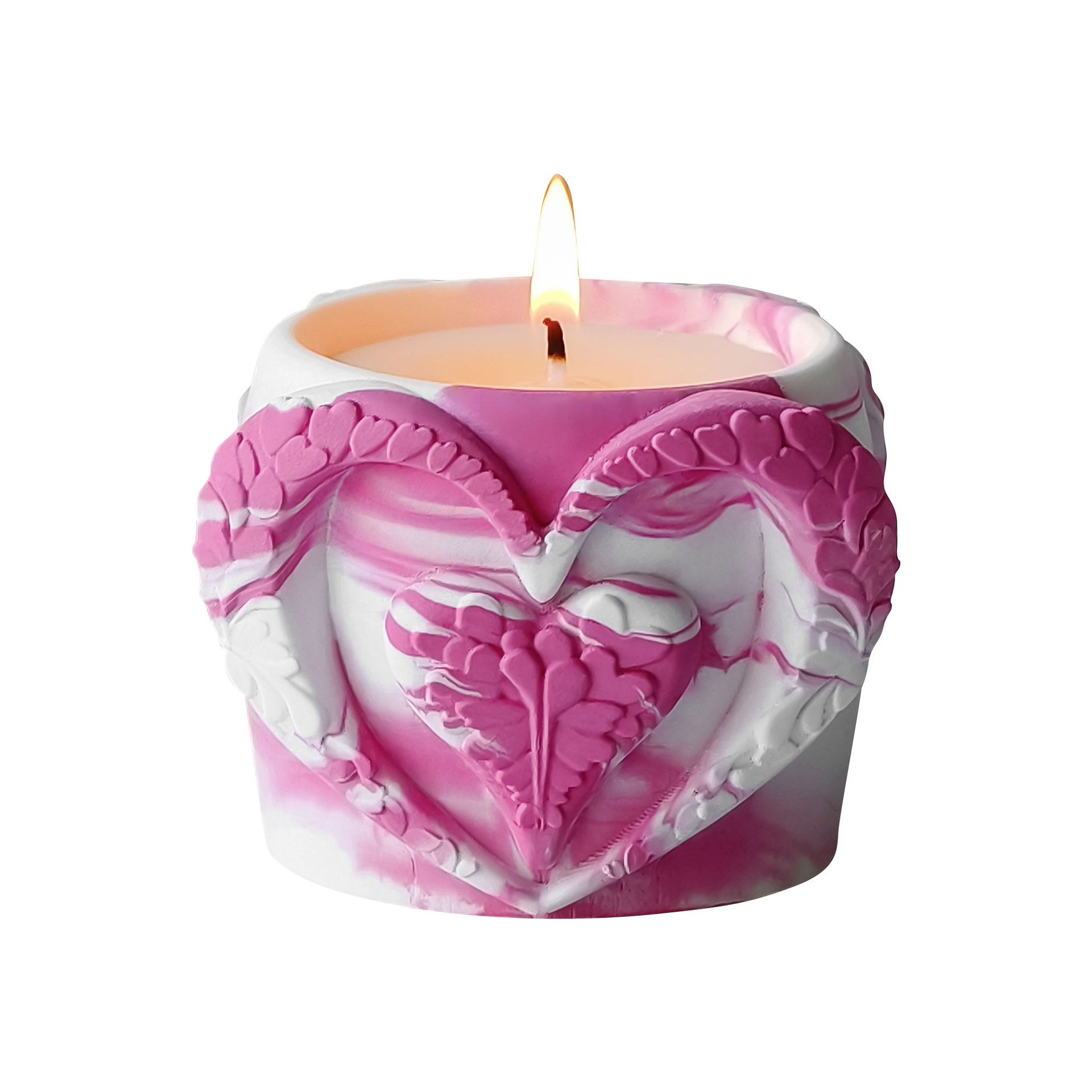 Jiahui Mei día de San Valentín taza de cera molde de cera DIY hecha a mano taza de cera en forma de corazón decoración de regalo