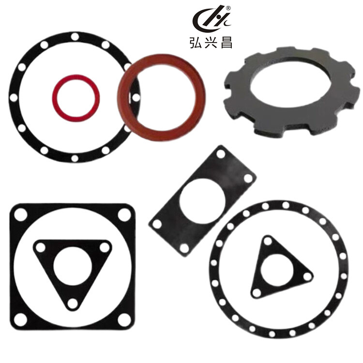 天然胶法兰垫密封垫圆形带孔高温密封圈管道固定密封垫片四氟垫片