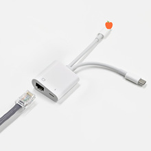 适用于苹果Type-c二合一转RJ45以太网带供电有线转换器Type-c网卡