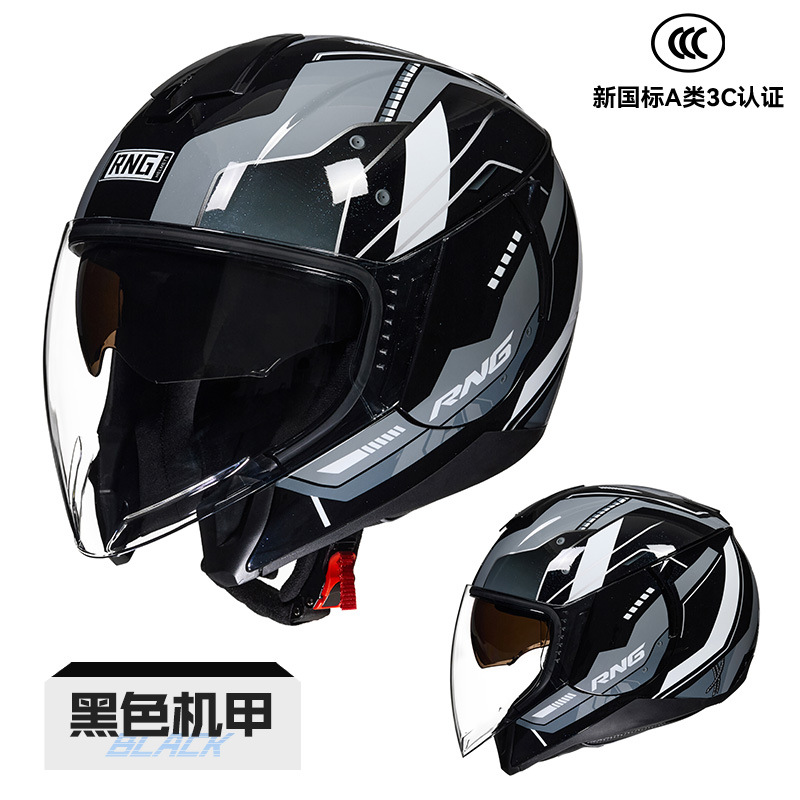 Casco de motocicleta personalizado 3/4 medio casco Locomotora Casco unisex Casco Casco de ciclismo Casco de pedal coreano