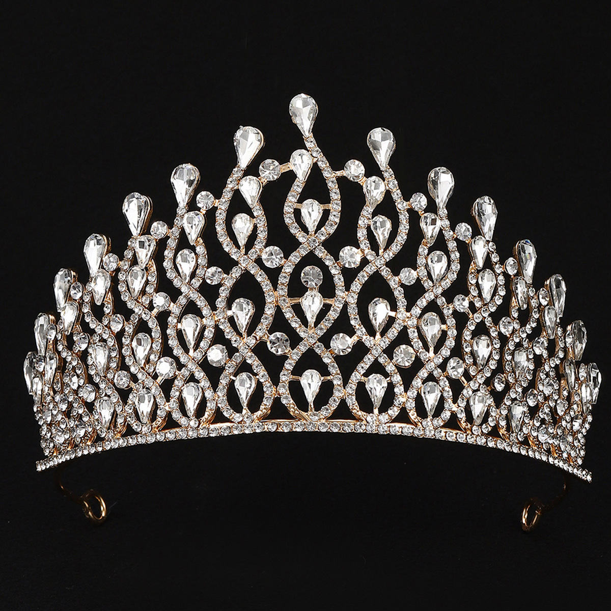 Luxurious Baroque Bridal Crown For Wedding And Princess Pageant_voghion.com