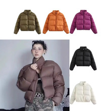 立领加厚羽绒服气质百搭冬季小个子面包服短款外套欧美棉服保暖女