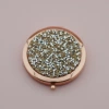 Rose gold-silver bottom crystal yellow diamond yellow