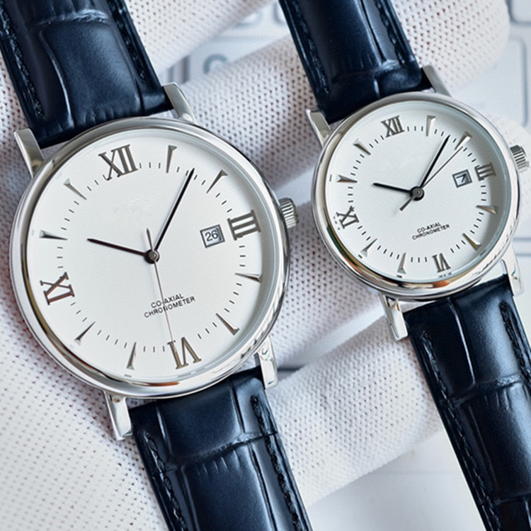 2024 New Couple Langjia Quartz Men's and Women's Watch 316L Stainless Steel Case Mineral Super Strong Glass Mirror Cowhide