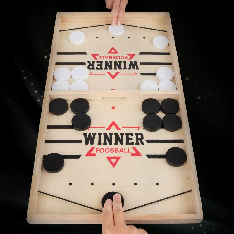 Wooden table fighting interactive toy for double, board game, for children and parents