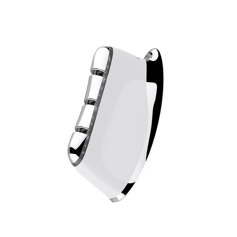 Instrumento de introducción de masaje facial transfronterizo, barra de refuerzo de calentamiento de elevación de aceite esencial, placa de raspado de arena de microcorriente EMS para el hogar al por mayor