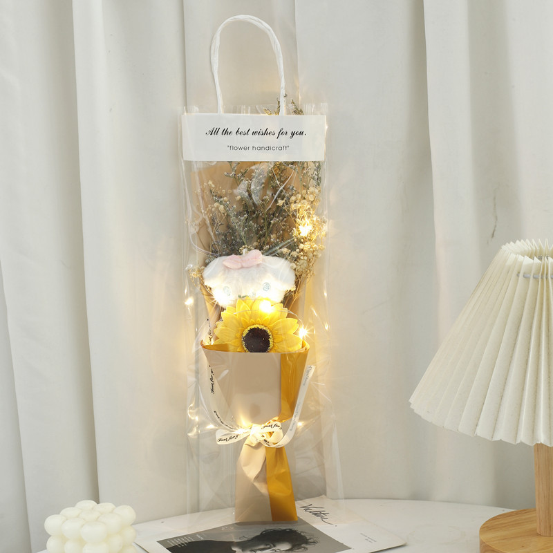 38 Diosa Festival bolsa Yugui perro muñeca Rosa ramo de jabón para enviar amigos y novias regalo