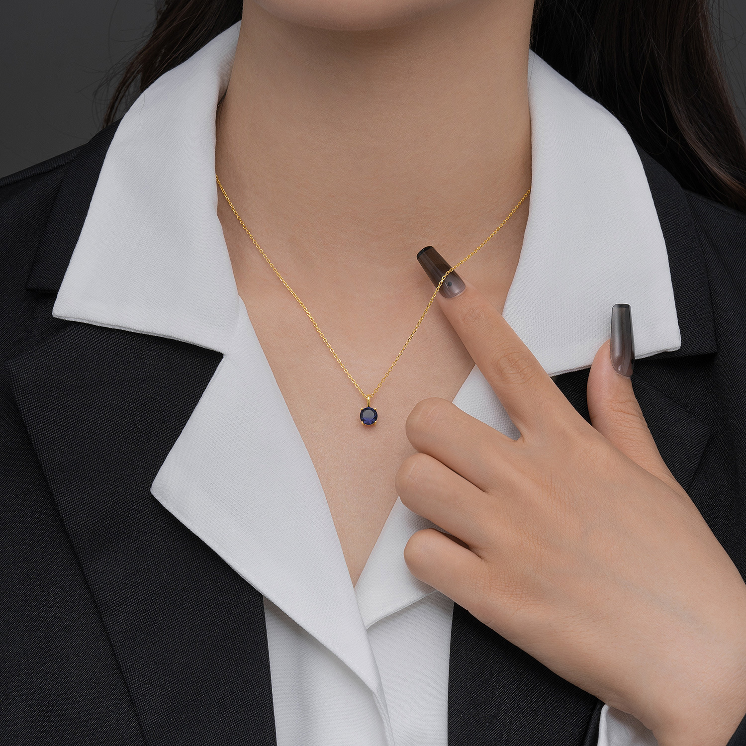 classic stone inlay with zircon
