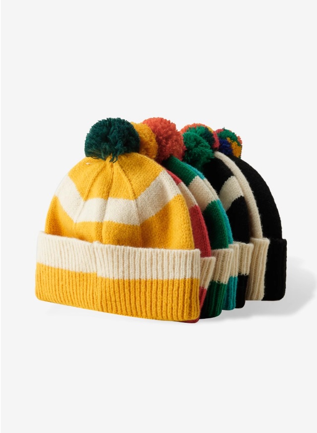Stripe Pattern Unisex Sweet Classic Style Stripe Eaveless Wool Cap