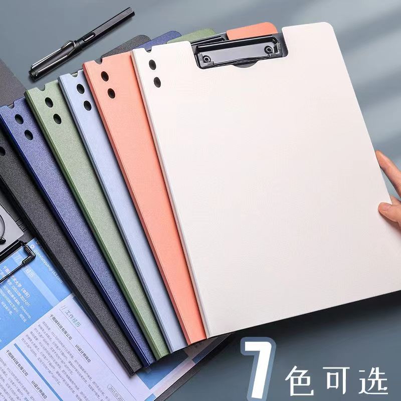 Carpeta de archivos A4, bloc de notas, carpeta de almacenamiento de papeles de prueba, carpeta de archivos de plástico rígido, vertical, horizontal, soporte resistente para documentos