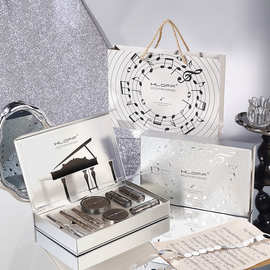 韩洛妃挚爱黑白键の吻美妆套盒生日情人节礼物送女友老婆彩妆套装