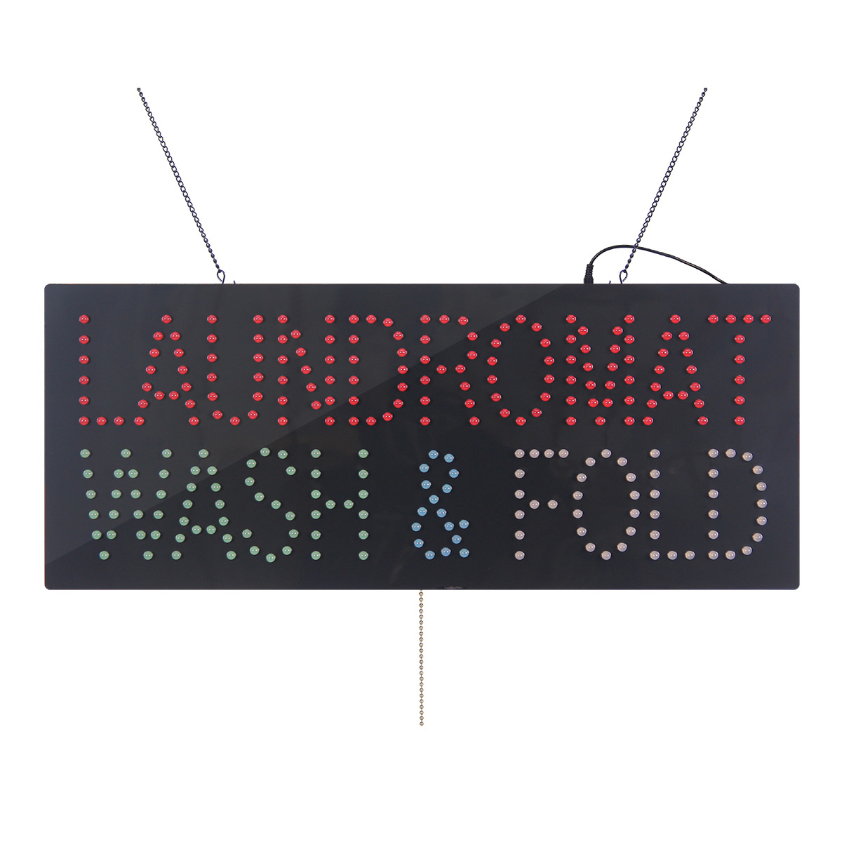 自助洗衣店门头招牌定 做 发光字字母 WASH & FOLD LED SIGN 批发