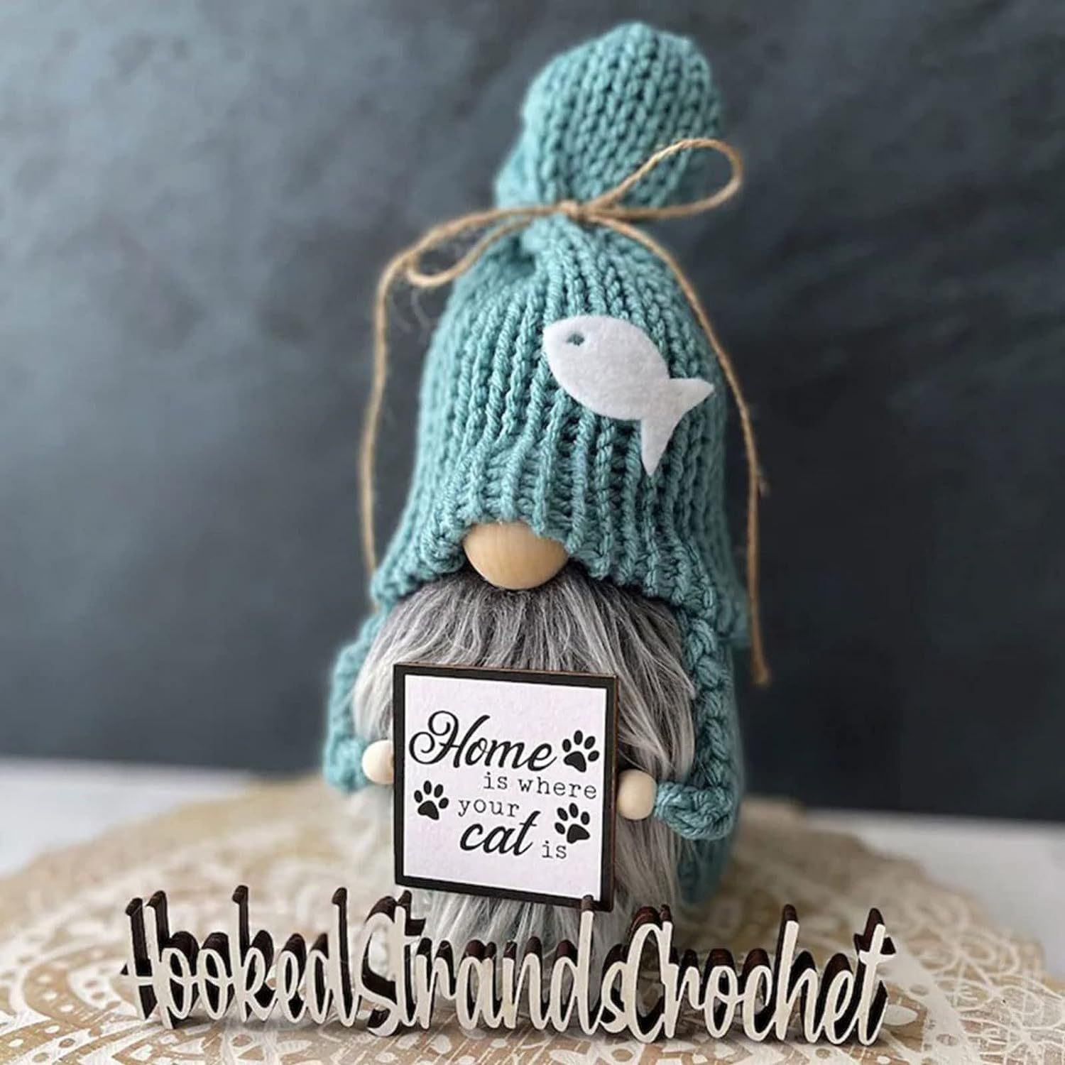 Transfronterizo popular Océano muñeca sin rostro hueso cabeza de pez muñeca sin rostro de punto sentado decoración decoraciones Rudolf