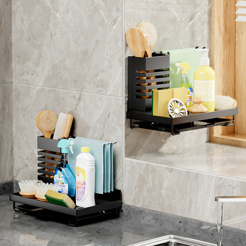 Amazon wiping rack kitchen supplies dish rag hanging towels sponge brush towels drain rack storage organizer