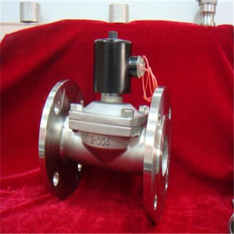 2W-400-40FS不锈钢法兰连接电磁水阀AC220V DC24V AC380V质保一年