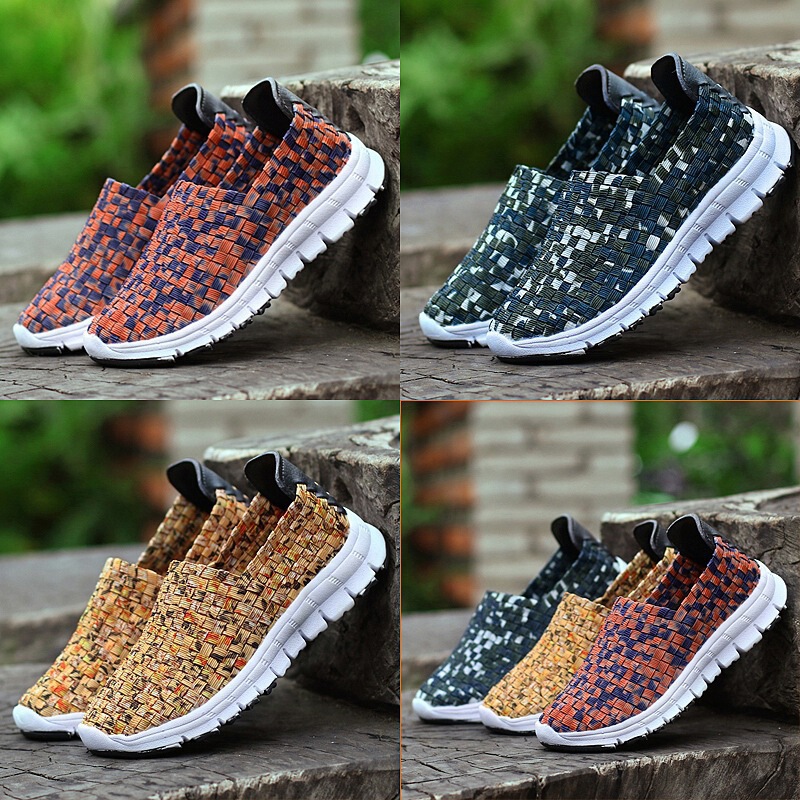 2021 autumn parent-child Women's Shoes summer fashion camouflage casual shoes woven women's shoes light sports shoes