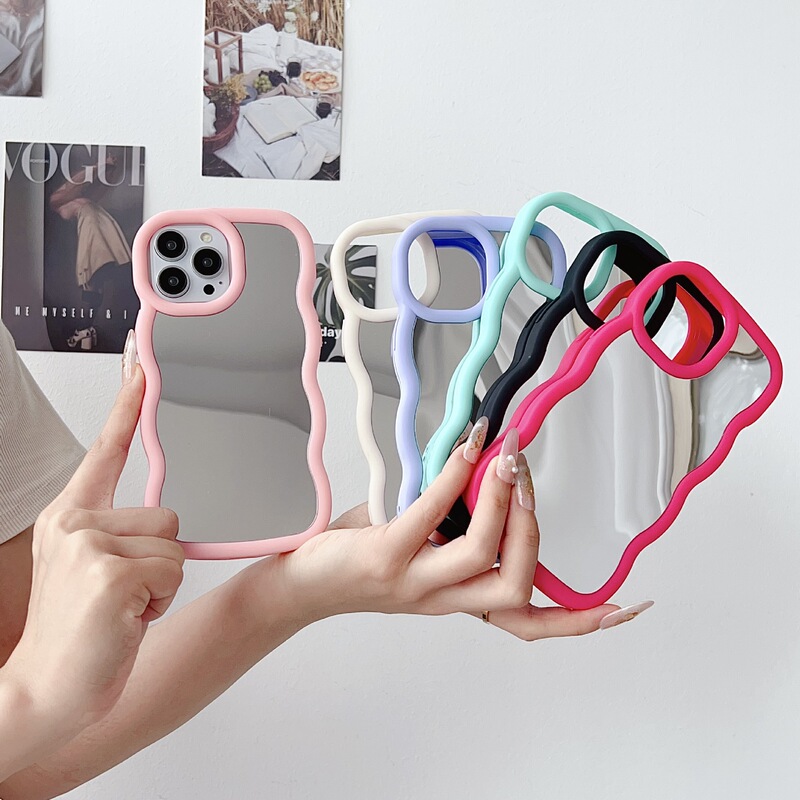 Macaron Material Mirror Surface Suitable for iPhone 17 Pro Max Phone Case 15 Apple 16 Silicone 14 Protective Cover 13
