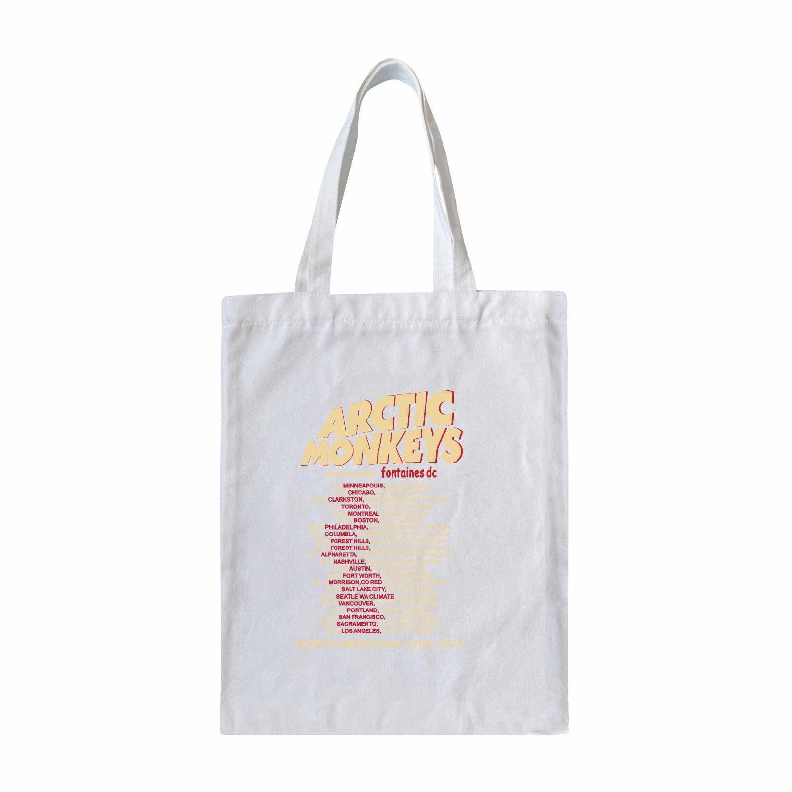 2025 nuevo anime japonés de dibujos animados rock mono ártico patrón de álbum de música de venta caliente bolsas de mano transfronterizas