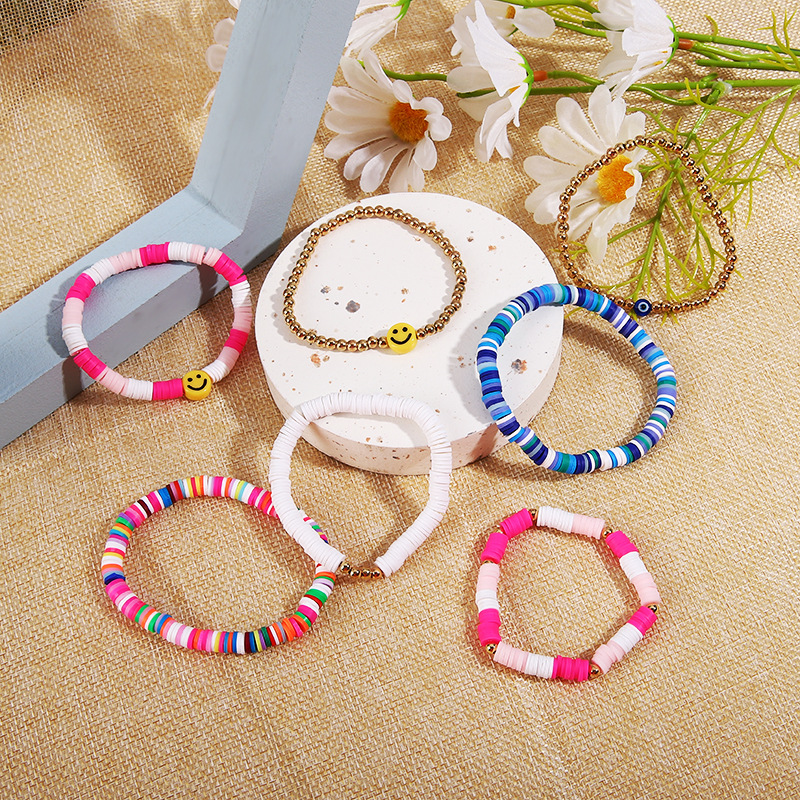 1 Set Fashion Geometric soft clay Handmade Womenu0027S Bracelets