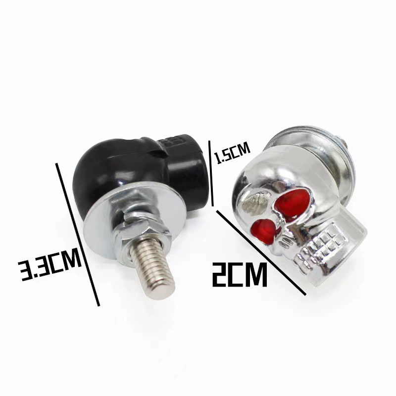 Прямые продажи с фабрики, модифицированная рамка номерного знака мотоцикла, винты с головкой призрака, винты для номерного знака с черепом, декоративные винты с головкой призрака