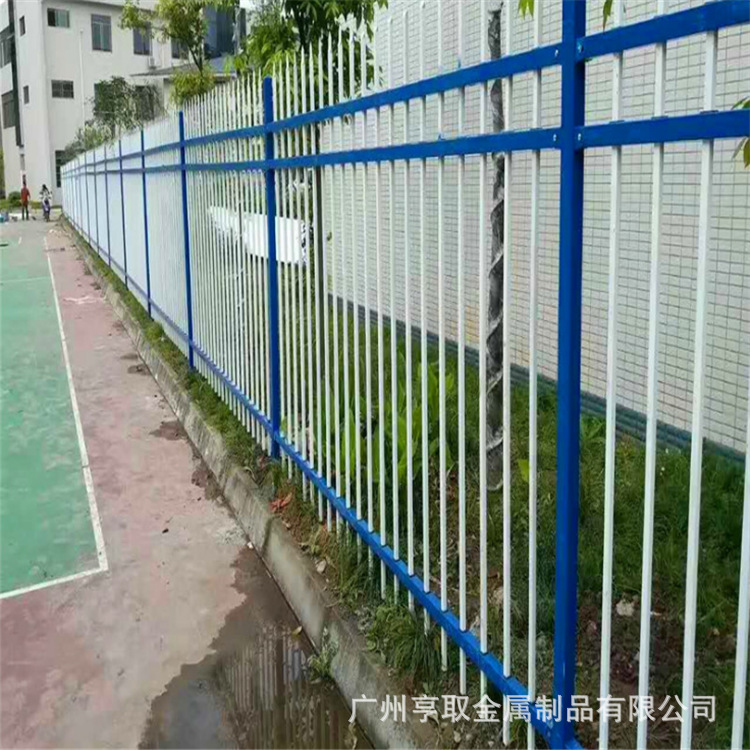 现货小区锌钢护栏草坪护栏 铁艺围栏别墅小区庭院围墙护栏定制