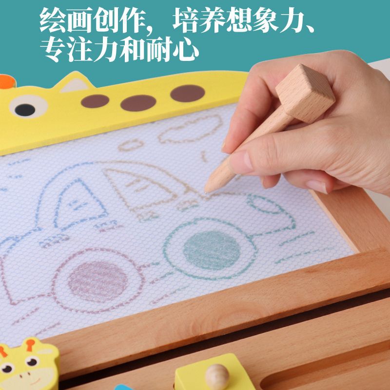Tablero de dibujo para niños en el hogar creativo pizarra pequeña escuela primaria magnética bebé dibujo para niños graffiti tablero de escritura borrable hombres image 6