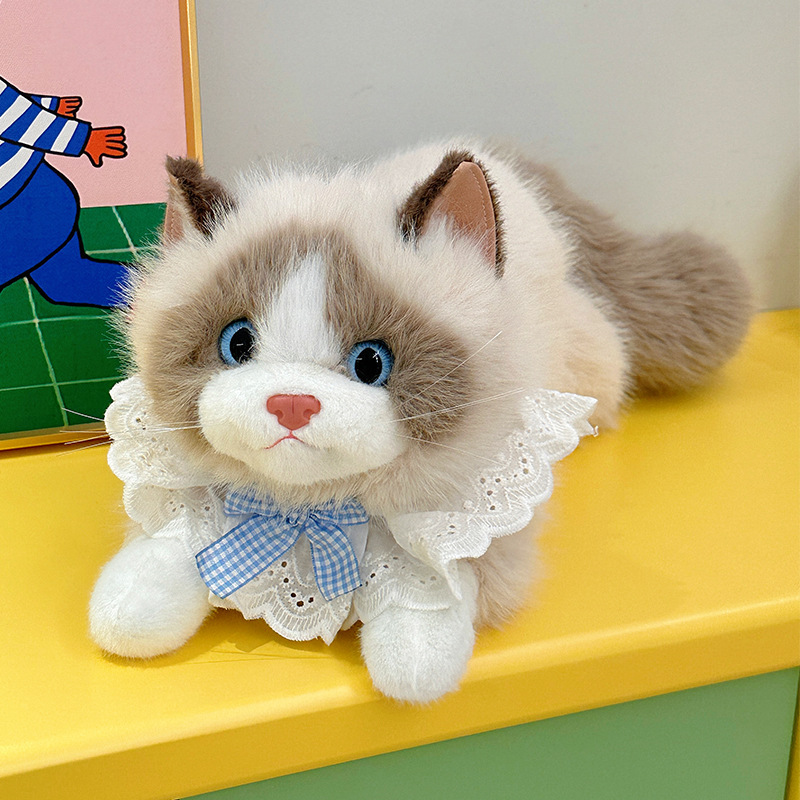 仿真布偶猫咪玩偶会叫毛绒玩具公仔睡觉抱枕安抚娃娃女生生日礼物|undefined