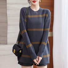 外贸出口意大利大牌尾单撤柜余单秋冬毛衣女装宽松上衣洋气针织衫