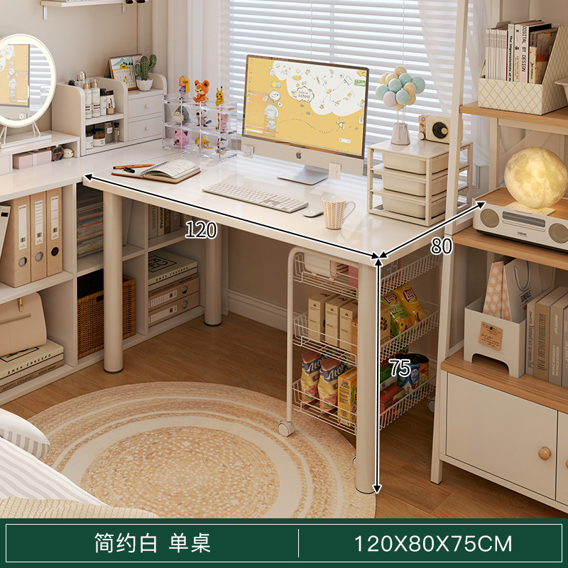 Comodador dormitorio de niñas 2 en 1 mesa de maquillaje 2025 nuevo estilo de crema de lujo ligero escritorio de escritorio casero de alta calidad