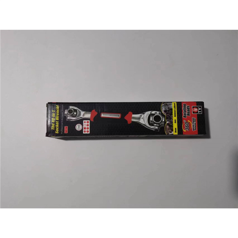 Llave de trinquete de doble cabeza ciruela de ocho en uno métrico del fabricante manguito giratorio universal a prueba de explosiones de múltiples cabezales 48 en uno