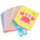Thickened 96 color printing paper-cut children's handmade creative color paper cartoon animal color paper diy creative kindergarten