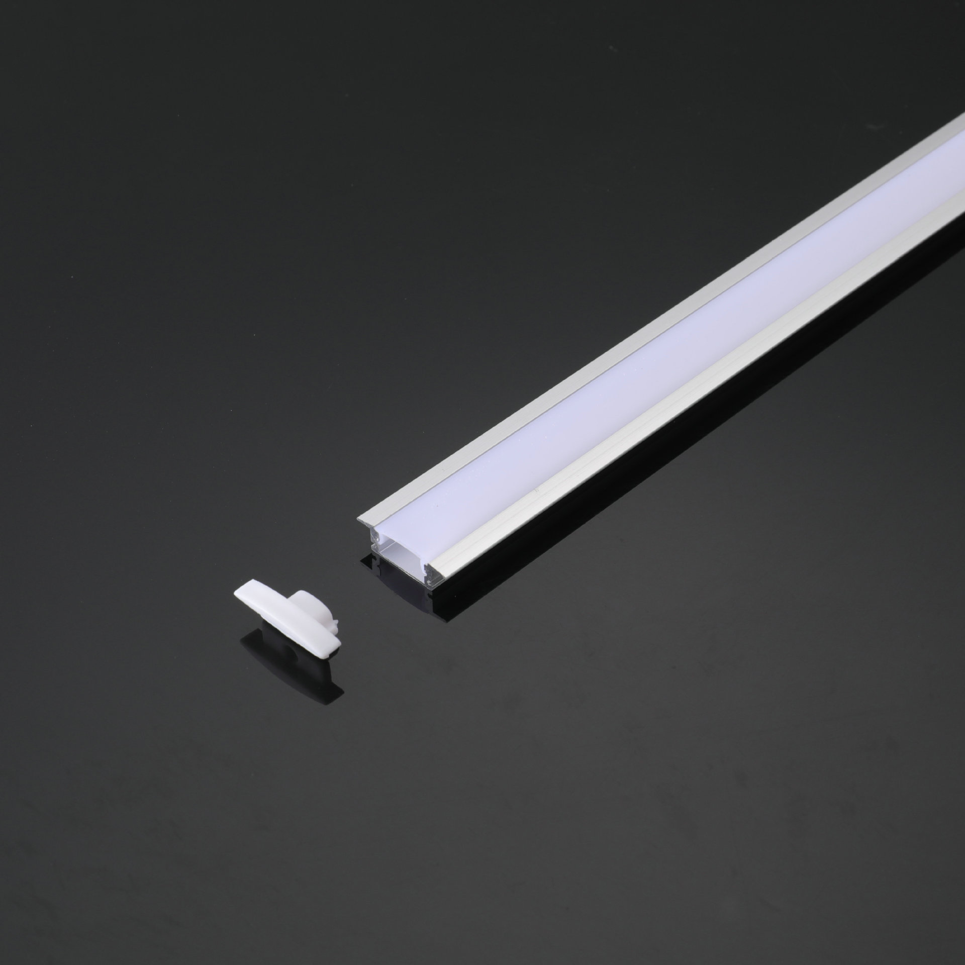 源头工厂批发橱柜灯外壳 衣柜灯外壳 玻璃层板灯外壳套件铝槽定做|ms