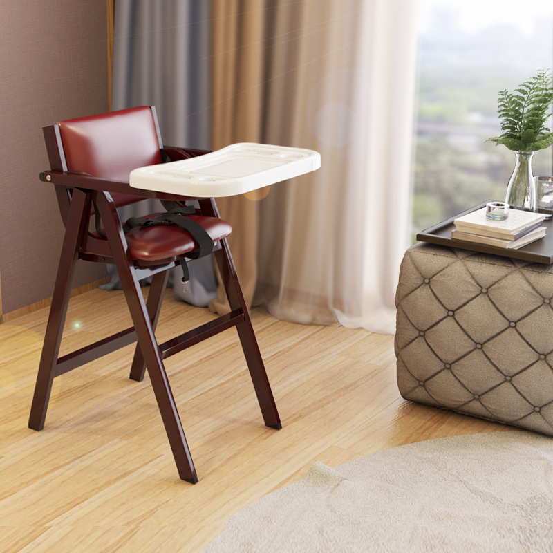 Baby Dining Table and Chairs, Baby Eating Table, Food Supplement Cart, Foldable Soft Seat, Baby Chair, Hotel Dining Chair