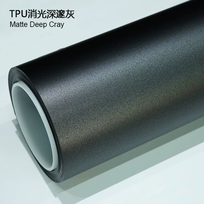 Factory Direct Sales Tpu Matte Auto Color Change Film - tpu-matte-deep-gray-1524m15m
