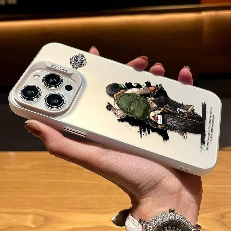 Nuevo chico motociclista para iPhone 16 funda para teléfono móvil Apple 15promax/14 /13pro12 Europa y América 11